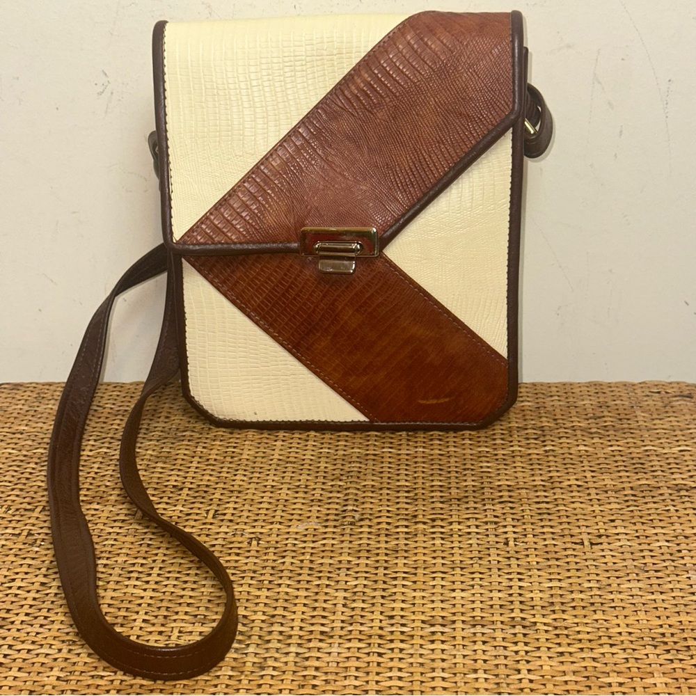 Roche Leather Company Roche Ventura Reptile Leather Crossbody Purse Western Y2K